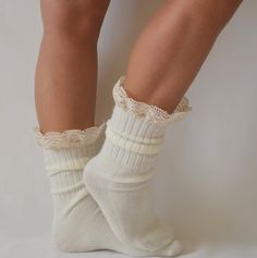 Leg warmers womens I designed these Ivory boot socks with cotton trims.These adorable socks will be warm you during the cold winter time.Also these boot cuffs will be so unique and trendy accessory for the girls.You can wear these knit short leg warmers during the day all winter time as boot socks/boot cuffs or you can give these knit leg warmers to your best friends as christmas or birthday gift. fit for all size Care instructions: Handwash gently in cool or warm water and lay flat to dry. Stea Fitted Lace Trim Socks For Winter, Fitted Lace Trim Winter Socks, Cream Fitted Cozy Socks, Cozy Fitted Cream Socks, Hottie Outfits, Short Leg Warmers, Ireland Elopement, Lace Boot Socks, Lace Leg Warmers