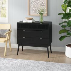 Sand & Stable™ Keanu 3 Drawer 36" W Chest & Reviews | Wayfair Coastal Aesthetic, 3 Drawer Dresser, 3 Drawer Chest, 5 Drawer Chest, Wood Chest, Contemporary Living Spaces, Bedroom Furniture Dresser, Woven Rattan, Framed Photographs