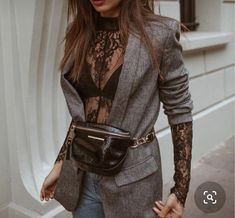 Body Lace Outfit, Lace Top Outfit Aesthetic, Black Lace Top Outfit, Lace Bodysuit Outfit, Rock Outfit, Body Suit Outfits, Lace Outfit, Looks Black, Looks Street Style