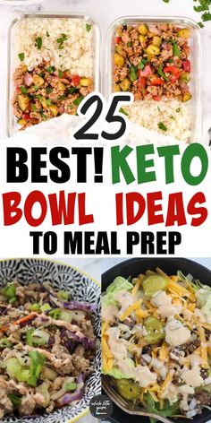 the 25 best keto bowl ideas to meal prep in less than 20 minutes or less