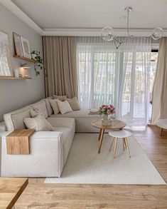 the living room is clean and ready for us to use in its new owner's home