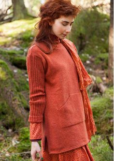 Scandinavian Clothing, Swedish Clothing, Colourful Clothes, Bath Table, Colorful Clothes, Gudrun Sjoden, Lambswool Sweater, What Should I Wear, Redhead Girl