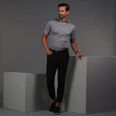 Semi-Spread Collar Polo Vantage Black – Collars & Co. Formal Fitted Polo Shirt With Spread Collar, Elegant Fitted Polo Shirt For Semi-formal Occasions, Elegant Fitted Polo Shirt For Semi-formal Events, Elegant Semi-formal Polo Shirt, Classic Fitted Polo Shirt For Semi-formal Occasions, Fitted Polo Shirt For Semi-formal Occasions, Modern Collared Polo Shirt For Business, Classic Fitted Polo Shirt For Formal Occasions, Modern Business Polo Shirt With Collar