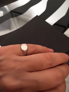 "Silver Pinky ring, Engraved ring, Initial Ring, Personalized Ring, silver letter ring, sterling silver - also suitable for men and women, Diameter: aprox' 7 mm = 0.27\" Please note in the \"notes to seller\" at checkout. : * state your ring size * letter you want to apper or to leave it blank The product will arrive to you packed in gift box and padded envelope to maintain the product Our jewelry are water resistant and comes with 1 year warranty For more rings from us: https://www.etsy.com/il- Pinky Ring Silver, Signet Ring Women, Silver Pinky Ring, Ring Initial, Pinky Signet Ring, Gold Pinky Ring, Signet Rings Women, Engraved Ring, Letter Ring