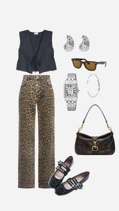 Leopard Print Jeans Outfit Street Style, Cheetah Print Outfits, Tube Top And Skirt, Thrift Inspo, Cheetah Nails, Outfits Jeans, High Waist Long Skirt, Leopard Print Nails, Print Nails