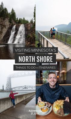 the cover of visiting minnesota's north shore things to do and itinerries