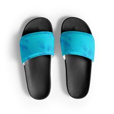 A must-have for the summer: these women's slides. A pair of these will keep you comfy throughout your day of beach or pool activities, thanks to the cushioned upper strap and the textured footbed.  * Cushioned and durable faux leather upper strap * Lightweight polyurethane (PU) outsole * Contoured, textured footbed * Stitched around the upper perimeter for extra durability * Spot clean only * Printed, cut, and handmade * Blank product sourced from China Important: This product is available in the following countries: United States, Canada, Australia, United Kingdom, New Zealand, Japan, Austria, Andorra, Belgium, Bulgaria, Croatia, Czech Republic, Denmark, Estonia, Finland, France, Germany, Greece, Holy See (Vatican city), Hungary, Iceland, Ireland, Italy, Latvia, Lithuania, Liechtenstein, Pool Activities, Womens Slides, Tongs, Flip Flop Sandals, Women's Shoes Sandals, Monaco, Sky Blue, Blue Sky, Flip Flops