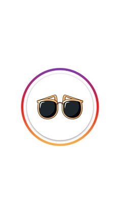 a pair of sunglasses sitting on top of a white plate with an orange stripe around it