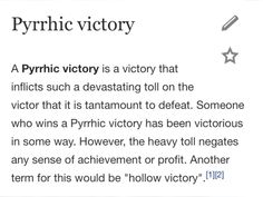 an article about psychic victory written in black and white with the words psychic victory on it