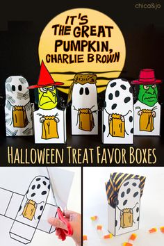 this halloween treat box craft is great for kids to make it looks like they are in the