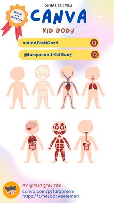 an advertisement for a children's toy store with the words canva kid body