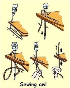 the instructions for how to use an electric nailing machine with nails and other tools