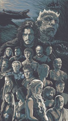 the poster for game of thrones is shown