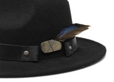 Romina – House of Hatters Pyrite Stone, Leather Hat, Wide Brim Fedora, Leather Hats, Tucson Az, Hat Band, Wide Brimmed, Leather Goods, Ecuador