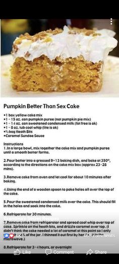 Dessert Pumpkin Recipes, Cake Recipes Pumpkin, Pumpkin Dump Cake Recipe, Dessert Pumpkin, Pumpkin Pie Cake, Cake Pumpkin, Dump Cake Pumpkin, Recipes Pumpkin