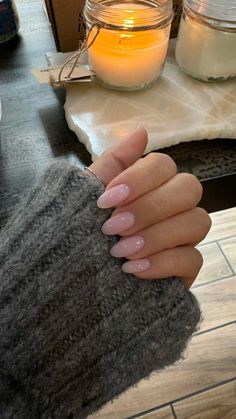 Bubble bath opi Almond Nails Bubble Bath Opi, Natural Milky Pink Nails, Bubble Bath With Sparkle Nails, Nail Ideas Bio Gel, Opi Dip Bubble Bath, Paige Lorenze Nails, Bubbly Pink Nails, Nail Inspo Opi, Opaque Nails Acrylic