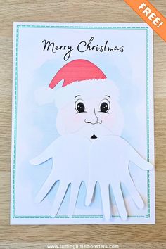 a christmas card with an image of a ghost