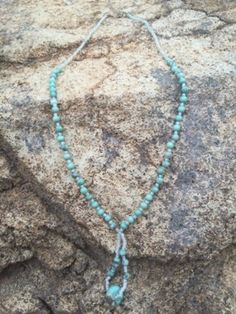 Turquoise necklace with circular turquoise stone highlight, Carlita