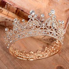 Crown Aesthetic, Pageant Crowns, Crown Necklace, Bridal Hair Jewelry, Wedding Dress Accessories, Crystal Crown