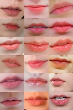 many different types of lips are shown