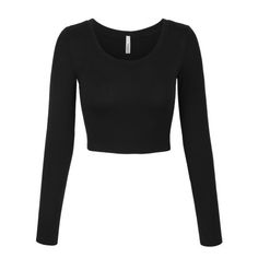 Free Shipping. Buy KOGMO Womens Long Sleeve Crop Top Solid Round Neck T Shirt at Walmart.com Long Sleeve Shirt Outfits, Black Long Sleeve Crop Top, Blue Long Sleeve Shirt, Grunge Look, Black Long Sleeve Shirt, Crop Top Outfits, Cropped Tops, Crop Top Shirts, Long Sleeve Crop