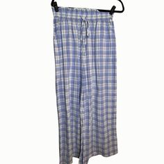 New In Original Packaging. These Are Plaid Lounge Pants With A Drawstring And Elastic Waist. Size Large. Tags: Loungewear, Plaid, Cottage, Cottagecore, Grandmillenial Sleepwear Trousers With Pockets For Loungewear, Blue Sleepwear Long Pants For Loungewear, Trousers Sleepwear With Pockets For Loungewear, Cotton Sleepwear Trousers With Elastic Waistband, Blue Long Pants Sleepwear For Loungewear, Blue Sleepwear With Pockets For Sleepover, Blue Sleepwear With Elastic Waistband For Lounging, Casual Summer Sleepwear Trousers, Spring Cotton Sleepwear Pants