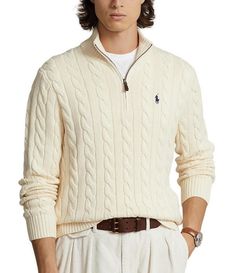 Shop for Polo Ralph Lauren Cable Knit Cotton Quarter-Zip Sweater at Dillard's. Visit Dillard's to find clothing, accessories, shoes, cosmetics & more. The Style of Your Life. Wimbledon Fashion, Ralph Lauren Cable Knit, Long Sleeve Jumper, Quarter Zip Sweater, Cashmere Jumper, Ralph Lauren Long Sleeve, Polo Sport, Knit Turtleneck Sweater, Ralph Lauren Purple Label