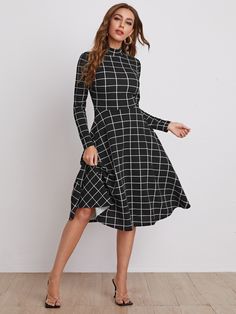 High Neck Fit & Flare Dress #fashion #popular #NewArrivals #fresh #BohoChic #pomonaandpeach #boho Bohemian Style Women, Boho Chic Dress, Sleeve Dresses, Dress Fashion, Fit Flare Dress, Dresses Xs, Fit & Flare, Boho Dress, Flare Dress