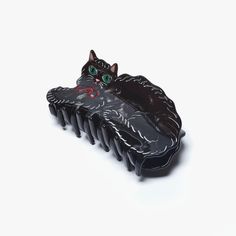 Cute Black Kitten, Black Kitty, Hair Claw Clips, Black Kitten, Cat Claws, Cat Hair, Cellulose Acetate, Funky Jewelry, Claw Clips