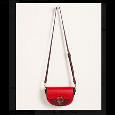 Never Used Chico’s Mini Two-Tone Crossbody Bag With Gold Hardware. 8.5” Wide, 2”Deep, 6”Tall And 21 “ Drop From Shoulder Red Saddle Bag With Gold-tone Hardware, Chic Red Saddle Bag With Detachable Strap, Chic Red Saddle Bag With Adjustable Strap, Chic Red Saddle Shoulder Bag, Red Crossbody Saddle Bag With Detachable Strap, Everyday Red Saddle Bag With Detachable Strap, Trendy Red Shoulder Bag With Cell Phone Pocket, Red Saddle Shoulder Bag With Removable Pouch, Mini Crossbody Bag