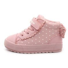 • Upper Material: Polyurethane• Season: Winter• Feature: Anti-Slippery• Feature: Breathable• Fashion Element: Shallow• Outsole Material: Rubber• Heel Type: Flat• Insole Material: Latex• Fit: Fits true to size, take your normal size• Closure Type: Hook & Loop• Pattern Type: Polka Dot• Lining Material: Cotton Fabric• Cute Spring High-top Sneakers With Round Toe, Cute High-top Sneakers With Round Toe For Spring, Pink Breathable High-top Sneakers With Round Toe, Slip-resistant High-top Sneakers With Round Toe, Winter Low-top Non-slip Sneakers, Breathable Winter High-top Sneakers With Round Toe, Casual High-top Scratch-resistant Sneakers, Non-slip Synthetic Canvas Shoes With Round Toe, Casual Scratch-resistant High-top Sneakers With Round Toe