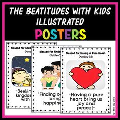 posters with the words and pictures for children's books to help them learn how to read