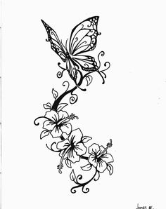 a drawing of a butterfly on the back of a cell phone with text below it