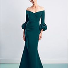 This Alexander By Daymor 1478 Forest Green Evening Dress Features A Pleated Bodice With An Off-The-Shoulder Neckline And Three-Quarter Sleeves With Bubble Cuffs. This Slim-Flare Formal Gown Is Finished With Covered Back Buttons. Purchased At Susan Rose Boutique In South Florida For A Retail Price Of $780.00 Plus Service Charges It Came Out To About $930.00. I Drove 4 Hours To Get This Beautiful Dress, And Paid 200$ To Have It Altered. What We Don’t Do Or Pay For Our Children’s Magical Day!! Hope Forest Green Gown, Green Evening Dress, Rose Boutique, Mother Of Bride, Pleated Bodice, I Changed, Formal Gown, 4 Hours, Formal Gowns