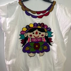 Handmade Mexican Shirt Relaxed Fit Multicolor Embroidered Tops, Casual Multicolor Embroidered Cotton Blouse, Casual Cotton Blouse With Multicolor Embroidery, Mexican Top, Mexican Boho, Mexican Shirt, Mexican Shirts, Turtle Tank, Mexican Embroidery