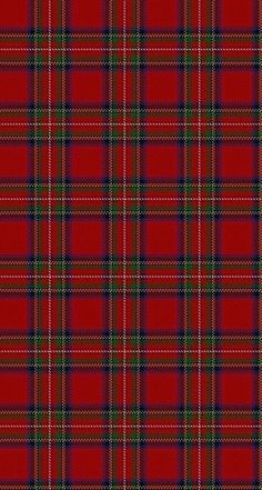 a red tartan plaid pattern with green and black stripes on it's sides