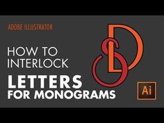 how to interlock letters for monograms in adobe and wordpress - part 1