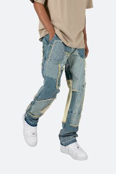 V164 Baggy Denim - Vintage Blue