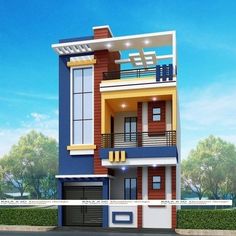 this is an image of a two story house