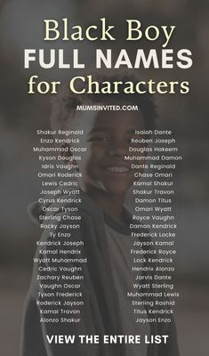 Choose a rare, meaningful name for your baby boy with this list of unique, strong, & uncommon black boy names & middle names. Drawing inspiration from African American, Biblical, & hood culture, these ideas go beyond traditional black boy names. Discover modern, cute African American boy names with nicknames & meanings. Whether you love vintage vibes or modern rare Black boy names, use this list to find the perfect name for your little man. African American Boy Names, African Boy Names, Boy Names With Nicknames, Black Baby Boy Names, Names For Characters, African American Names, Christian Baby Boy Names