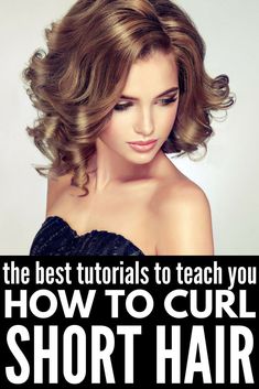 Style A Lob, Curl Short Hair, Easy Hair Tutorials, Lob Styling, Curl Defining, Prom Makeup Looks, Really Short Hair, How To Curl Short Hair, Fall Makeup Looks