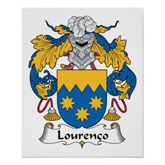 the alonso family crest on a card