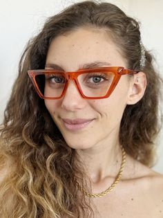 Hinged Frame, Stylish Eyeglasses, Eye Design, Rectangle Glass, Cat Eye