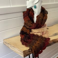 Extra Soft Autumn Marble Long Scarf Hand Crochet Knit Unisex Men Women Retro Vintage Style Red Orange Brown Copper Indulge in the softness & beauty of autumn colors this winter with this long scarf, perfect for adding warm, rich colors to any style. Measurements: Size: approx. 60" long x 10" wide; One size fits most. Materials: 100% acrylic Care Instructions: Hand wash & air dry flat. Perfect for: fall, winter, outdoor, snow, gift idea, women, men, unisex, work, school, crochet, knit, hand craft School Crochet, Brown Copper, Soft Autumn, Hand Craft, Autumn Colors, Retro Vintage Style, Long Scarf, Rich Colors, Orange Brown