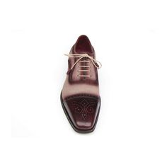 Paul Parkman Handmade Shoes Men's Handmade Shoes Captoe Burgundy Beige Oxfords (PM5221)-AmbrogioShoes Oxford Shoes Style, Men's Dress Shoes, Oxford Style, Suede Oxfords, Dark Burgundy, Hand Painted Shoes, Genuine Leather Shoes, Painted Shoes, Handmade Shoes