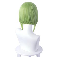 Transform into the enchanting world of manga and anime with the Sakura Nanamine Cosplay Wig. This meticulously crafted wig captures every detail of Sakura's iconic hairstyle, allowing you to embody her spirited and creative character with authenticity and flair. Crafted from synthetic fibers, this wig boasts a lustrous and silky texture that mimics real hair, ensuring a comfortable fit and natural appearance. Specifications: Material: Heat-resistant synthetic fibers Length: 45 cm Head Circumfere Anime Style Green Cosplay Costume, Green Costume Accessories For Cosplay Events, Nanamine Sakura, Sakura Nanamine, Green Cosplay, Hot Costume, Green Wig, Hanako Kun, Cosplay Wig