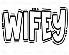 the word wifiy written in black and white