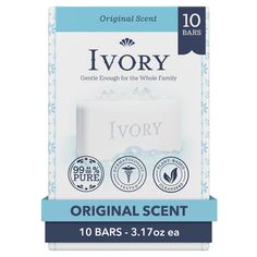 Ivory Gentle Bar Soap gives you a safe, pure clean trusted for generations. Our simple soap is free of dyes and heavy perfumes, is dermatologist tested.Ivory's safe, gentle products have been trusted by families for over 140 years. Simple Soap, Bar Soap, Soap, Drive, Pure Products, Bar, The Originals