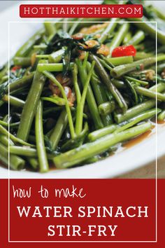 how to make water spinach stir fry