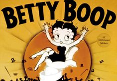 an advertisement for betty boop's musical company